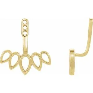 14K Yellow Earring Jackets