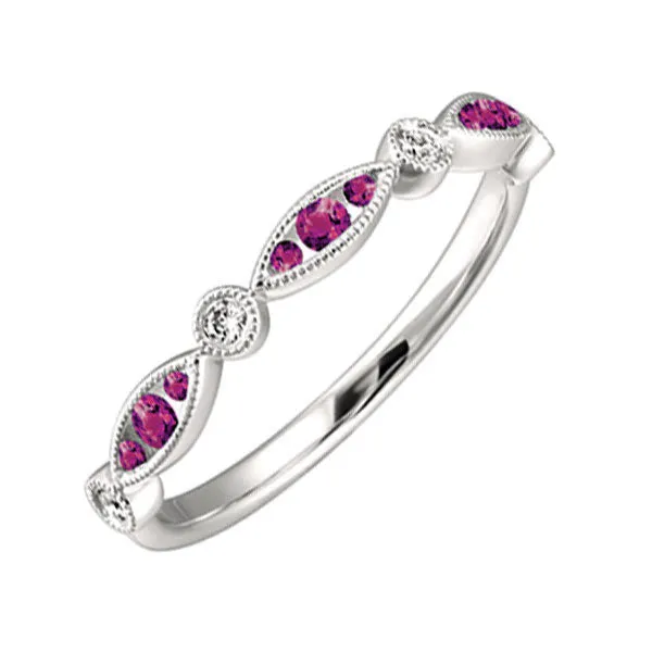 14KT White Gold & Diamond Fashion Ring -1/10 ctw