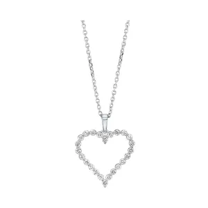 14KT White Gold & Diamond Neckwear Pendant -1/4 ctw