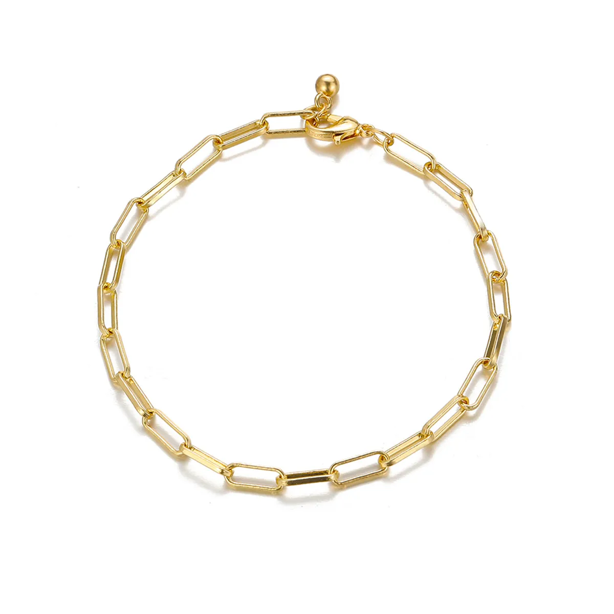 18K Gold-Plated Cable Chain Bracelet