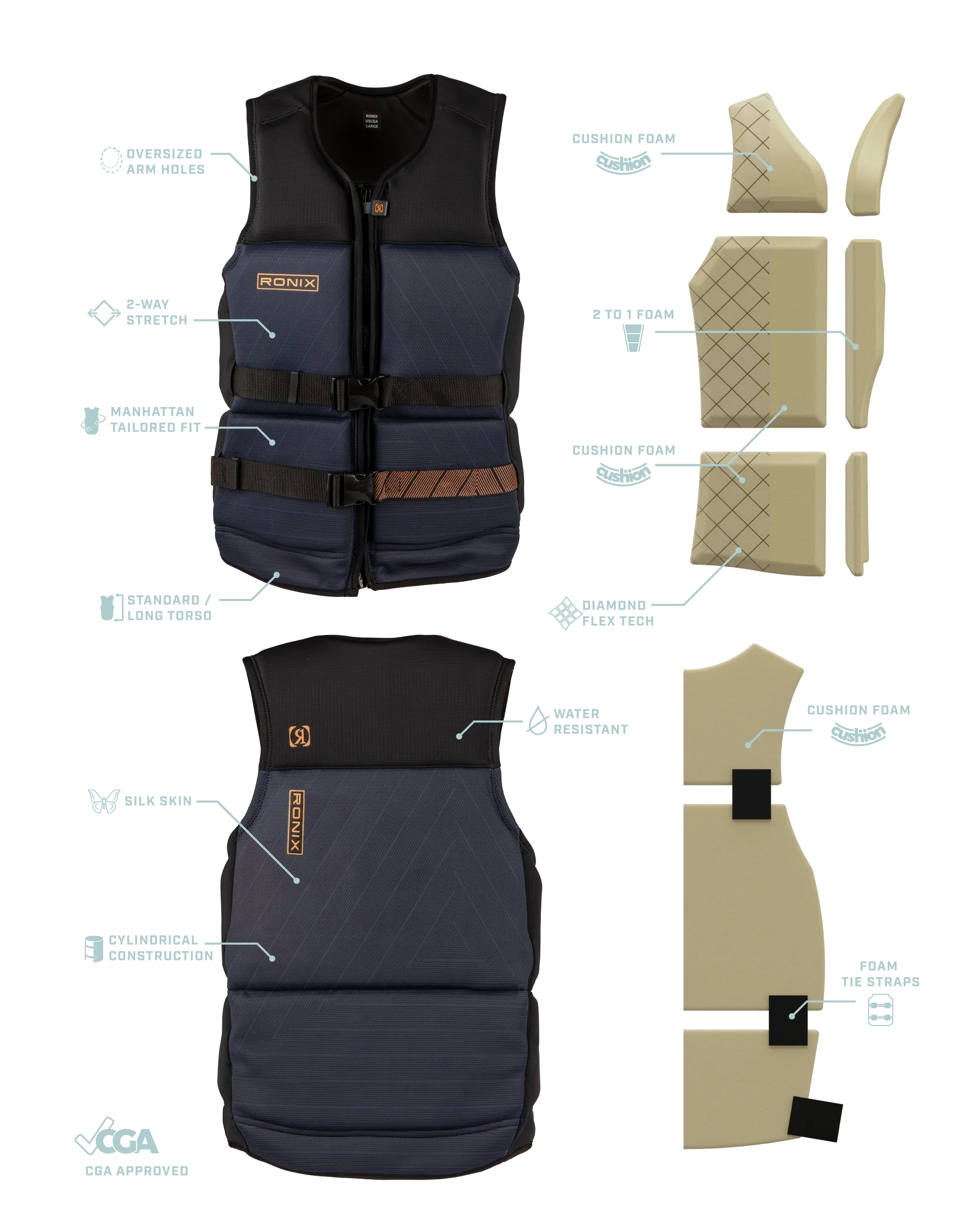 2025 Ronix One Capella 3.0 CGA Life Vest
