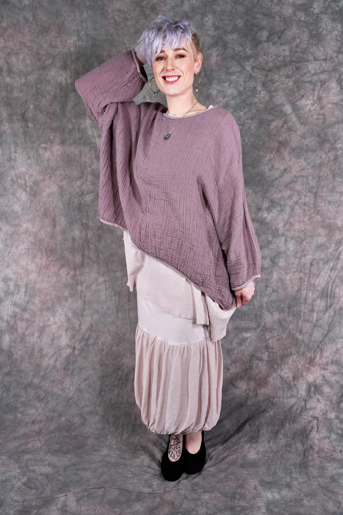 4180 Ophelia Bubble Skirt Rose Quartz
