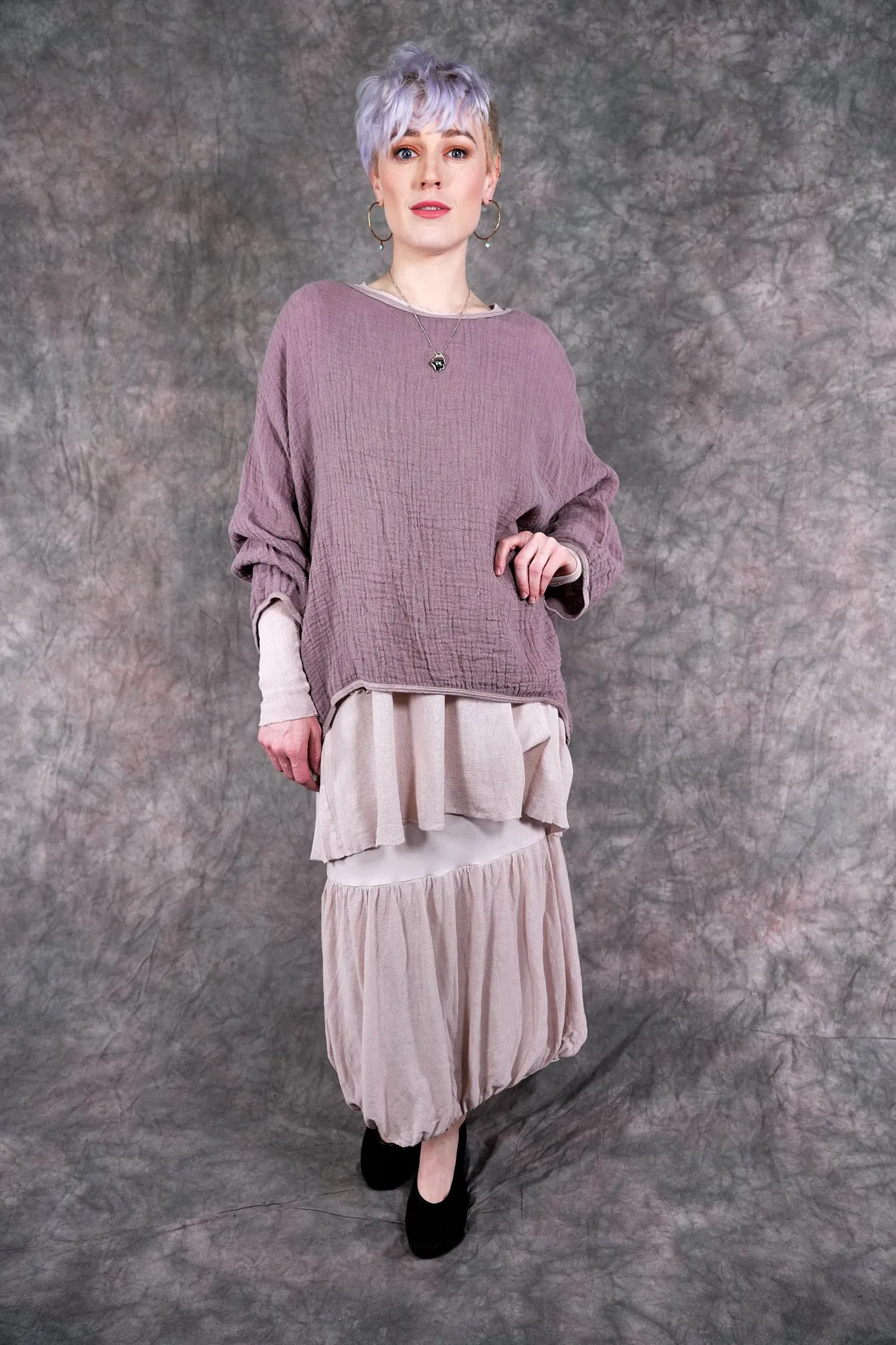 4180 Ophelia Bubble Skirt Rose Quartz