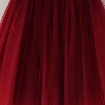 5 Layer Midi Tutu Tulle Skirt Vintage Skirts Womens Lolita Petticoat