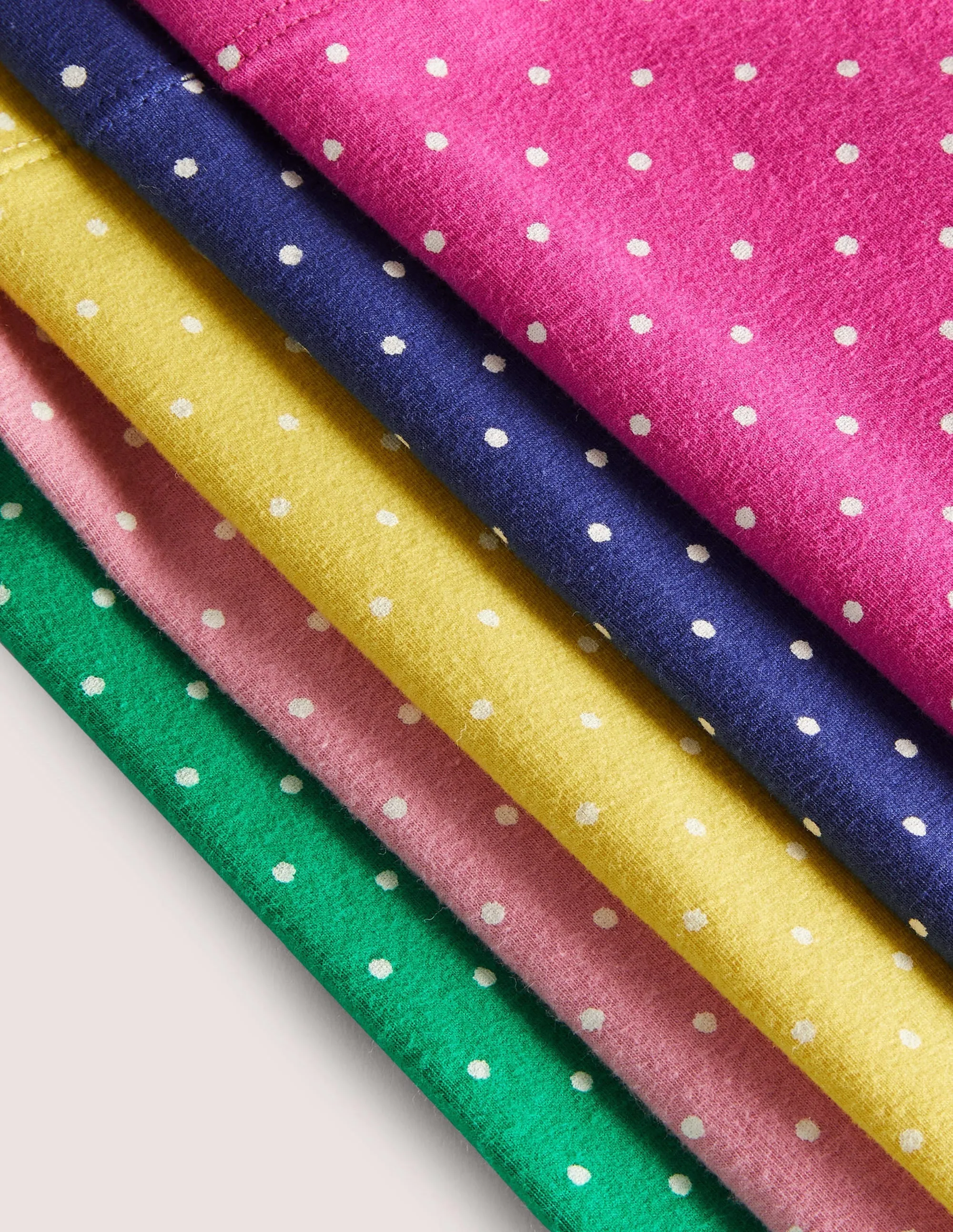 5-Pack Multi-Coloured Polka Dot Leggings-Spot Multi