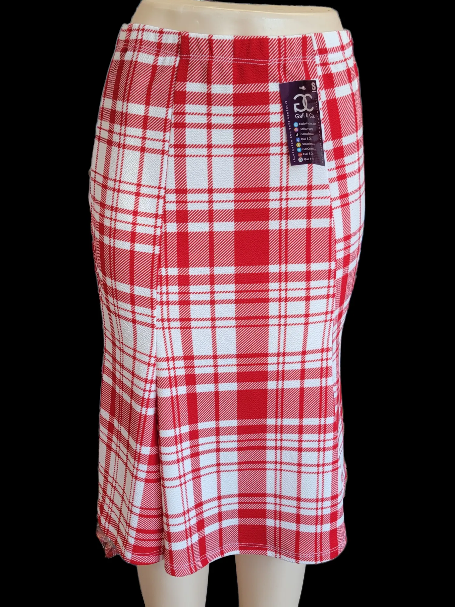 5004 skirt RED WHITE