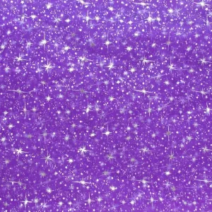 60" Wide Foil Star Silver on Sheer Organza Fabric by The Yard ( Purple , by The Yard)