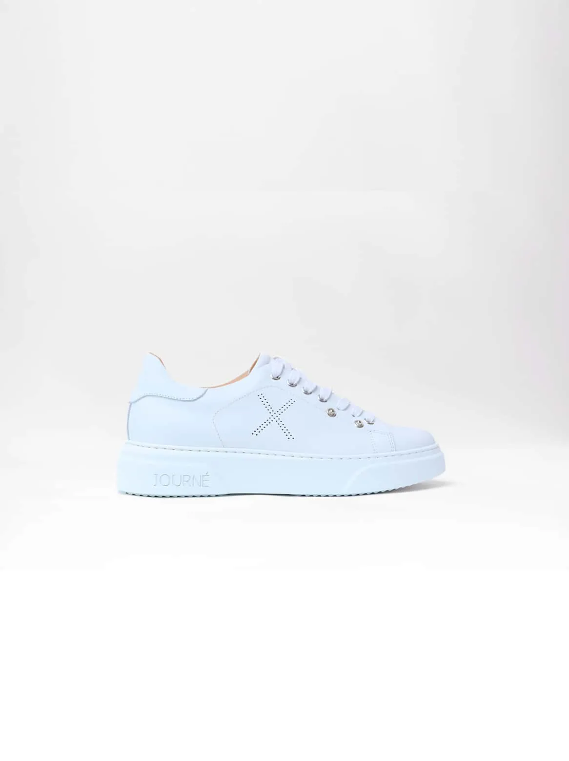 Adelina Leather Tags White