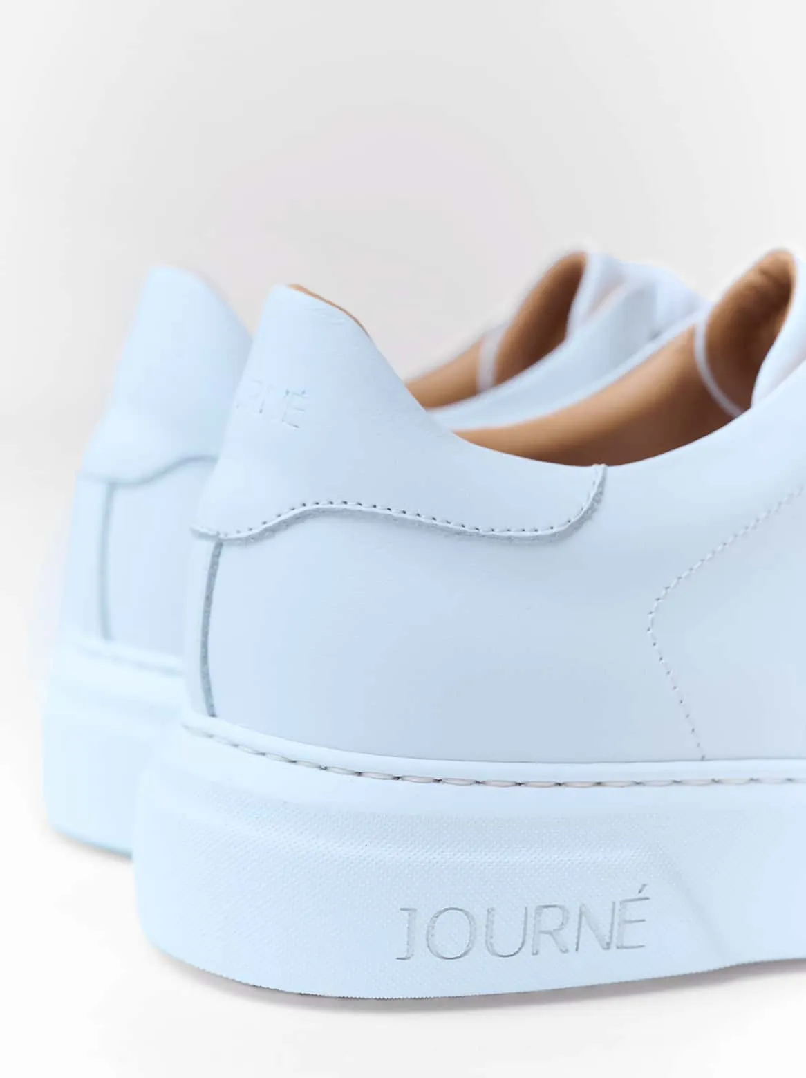 Adelina Leather Tags White