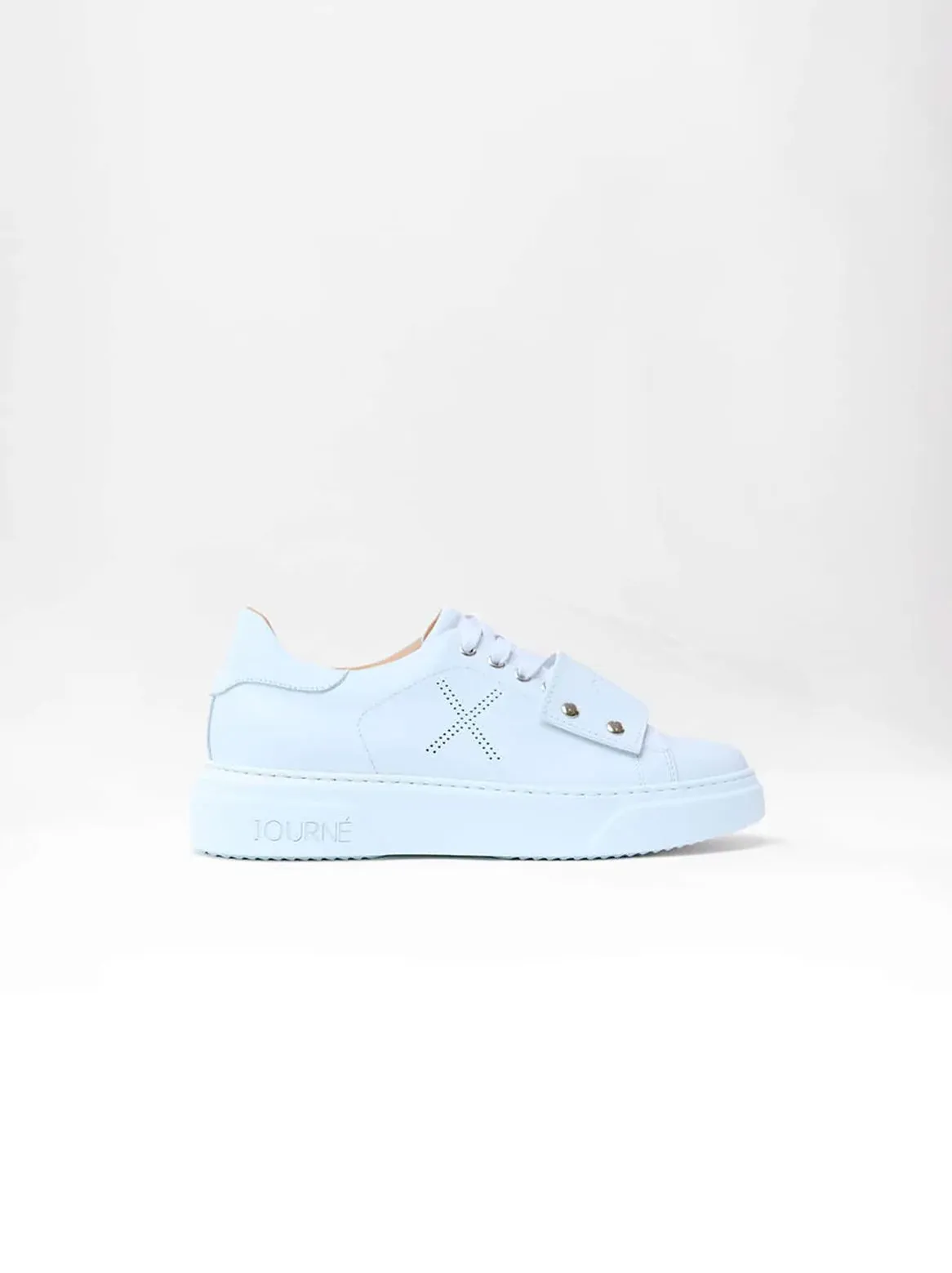 Adelina Leather Tags White