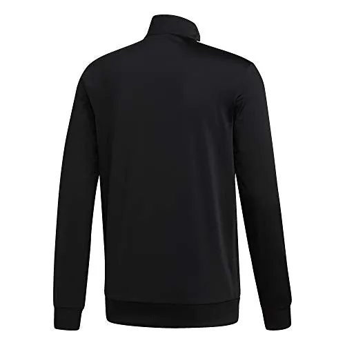 Adidas Essentials 3-Stripes Tricot Track Jacket (Black/White, L)