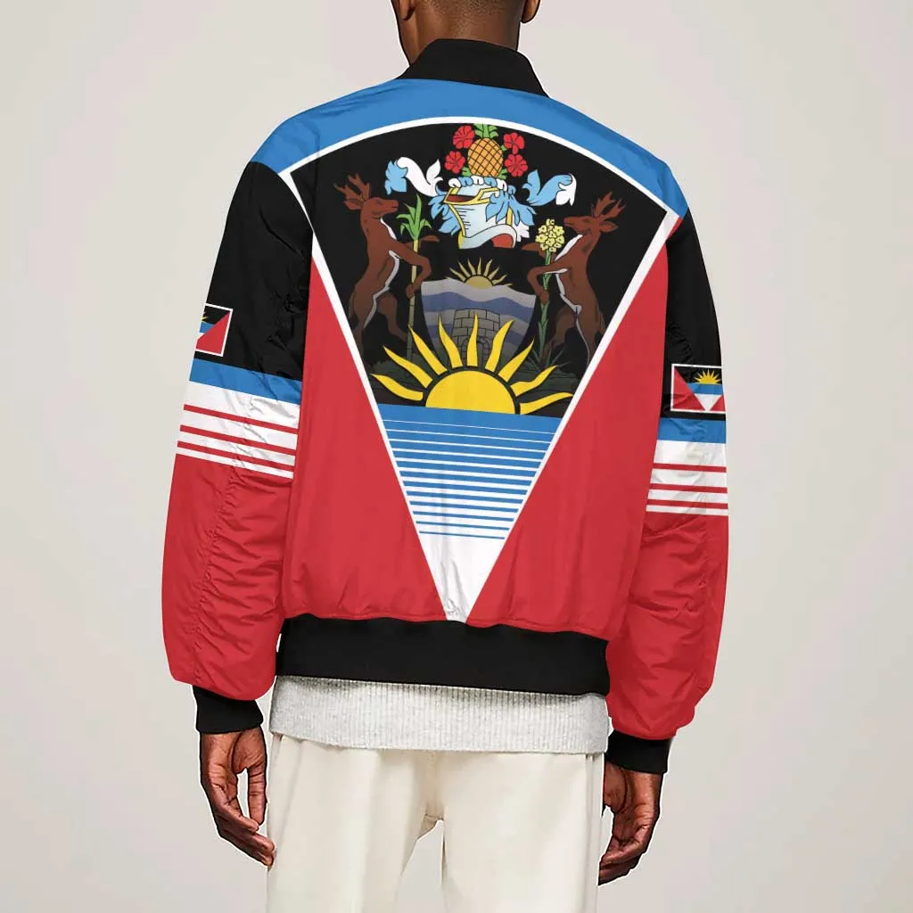 Afro-Antiguans and Barbudans 1981 Sleeve Zip Bomber Jacket Each Endeavouring All Achieving LT9