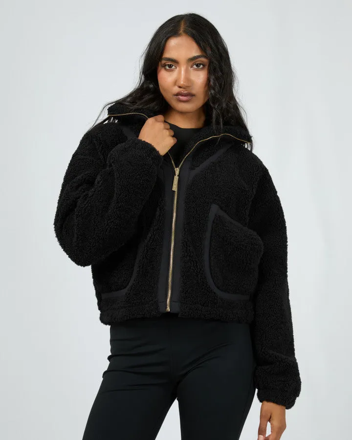 All About Eve Ava Teddy Jacket - Black