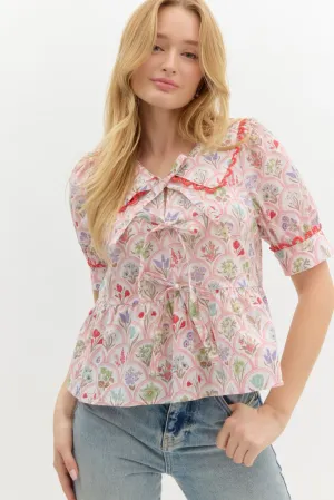 Ariella Peplum Top