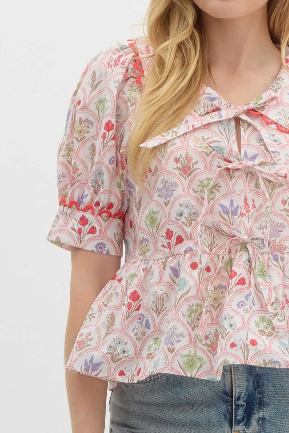 Ariella Peplum Top
