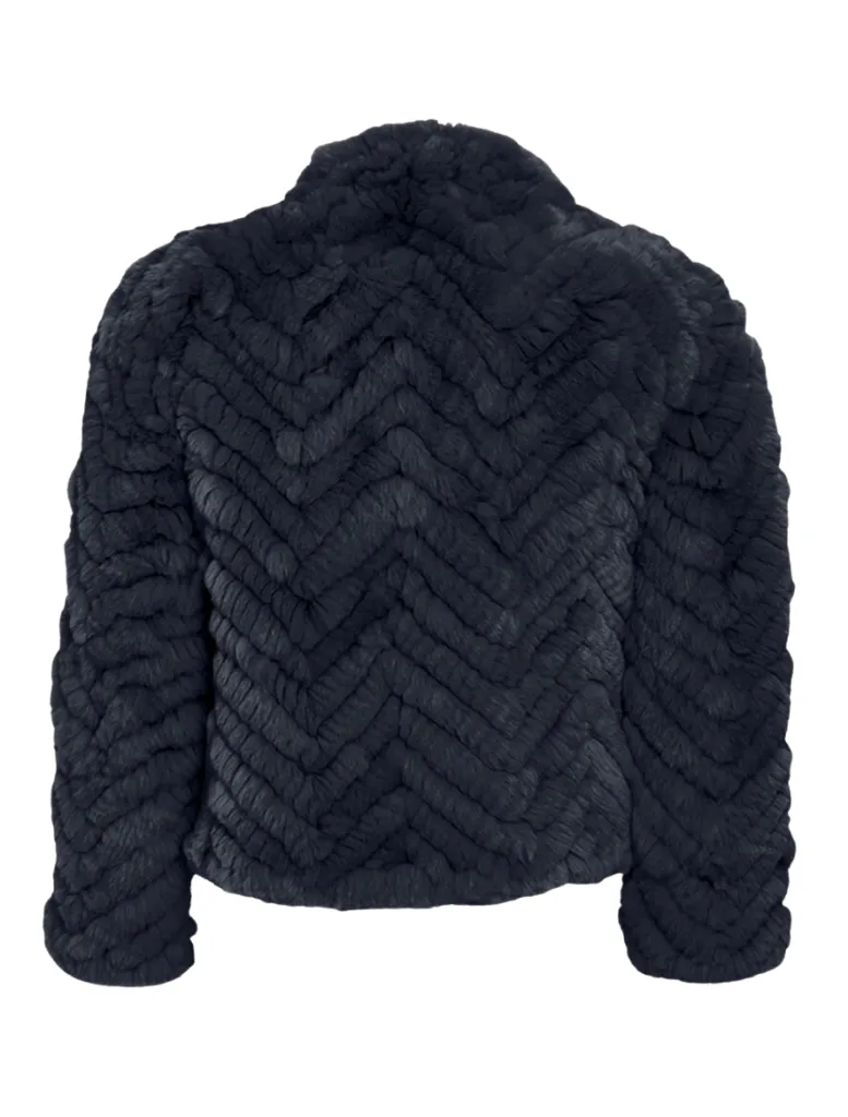 Asta Chevron Jacket - Indigo