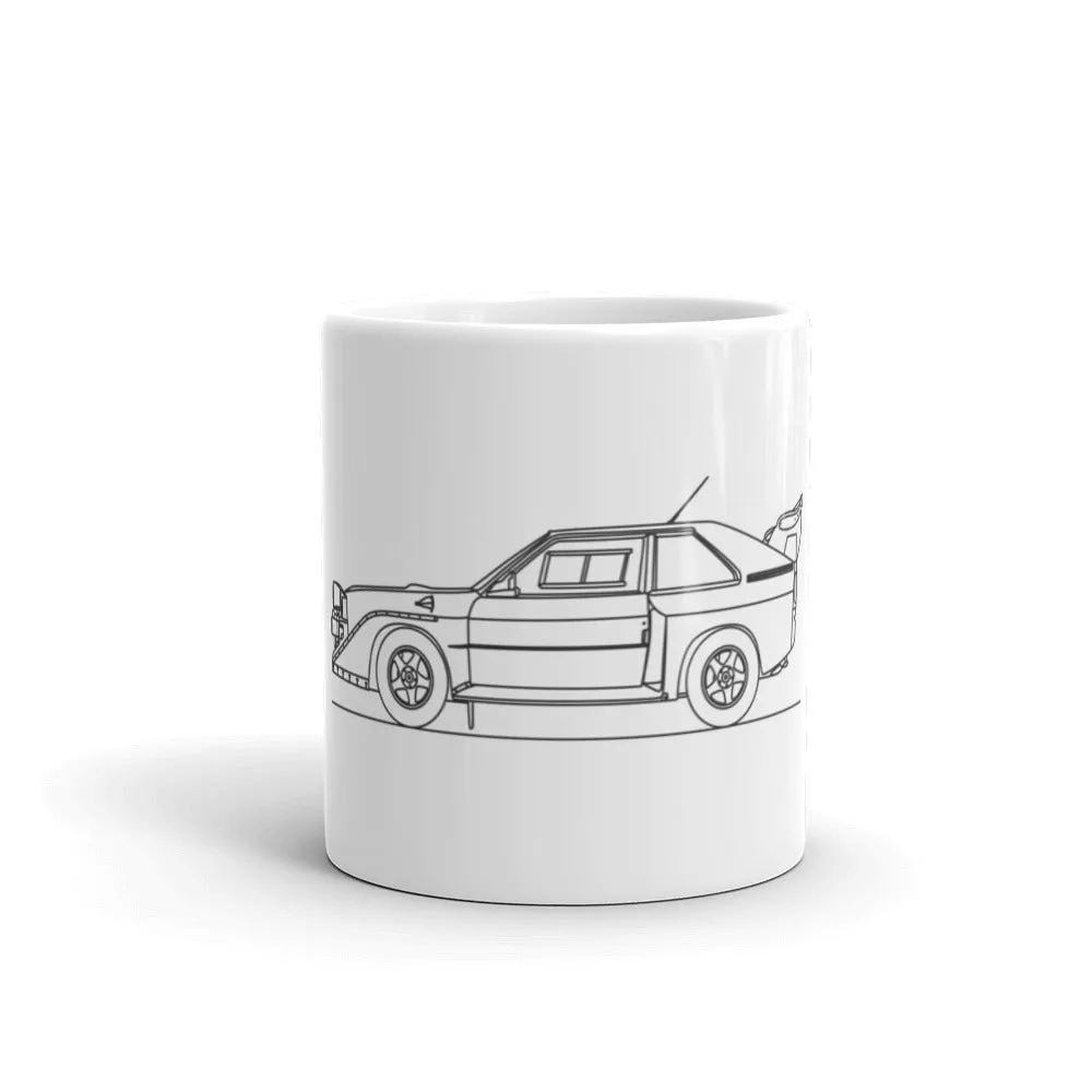 Audi Quattro Sport S1 E2 Outline Mug
