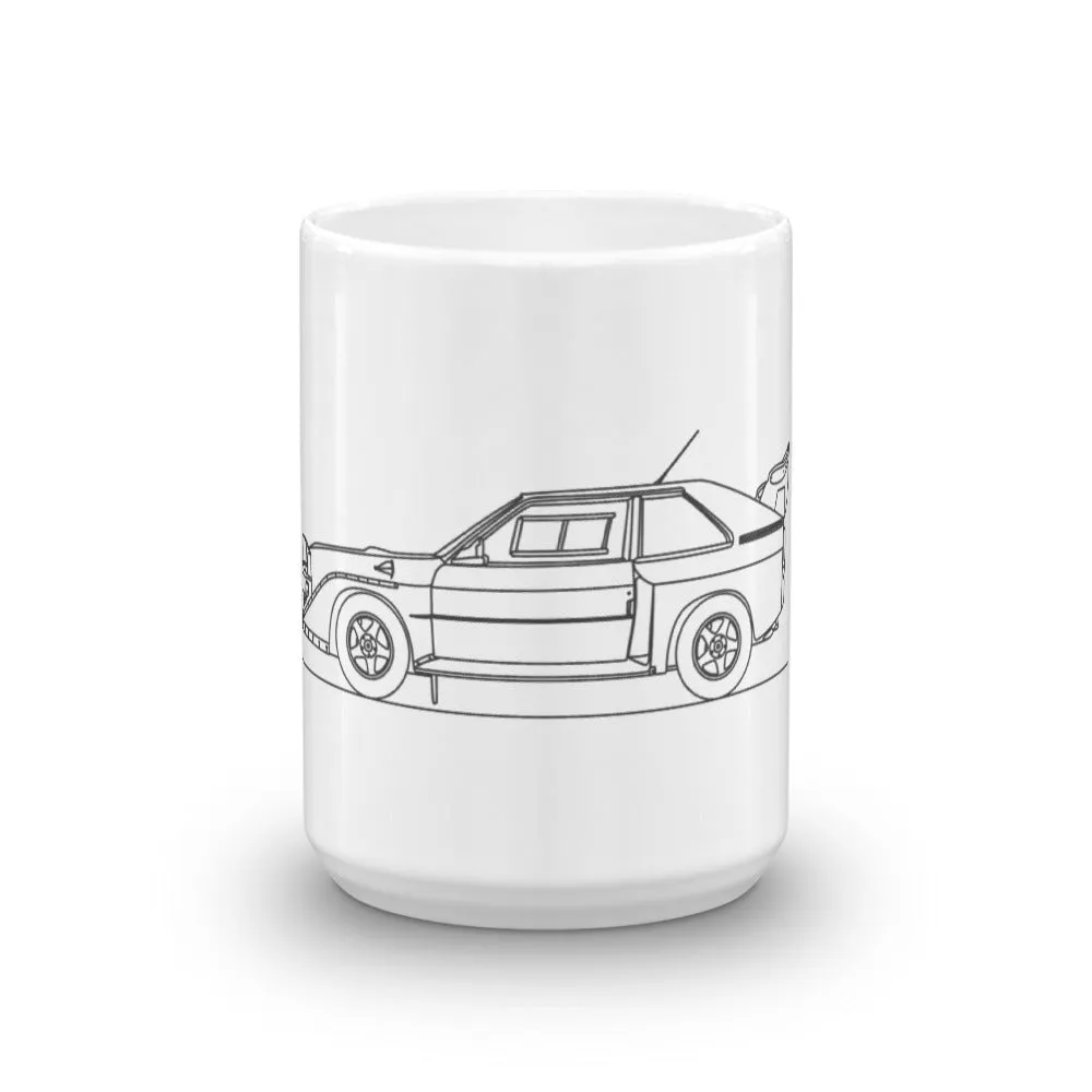 Audi Quattro Sport S1 E2 Outline Mug