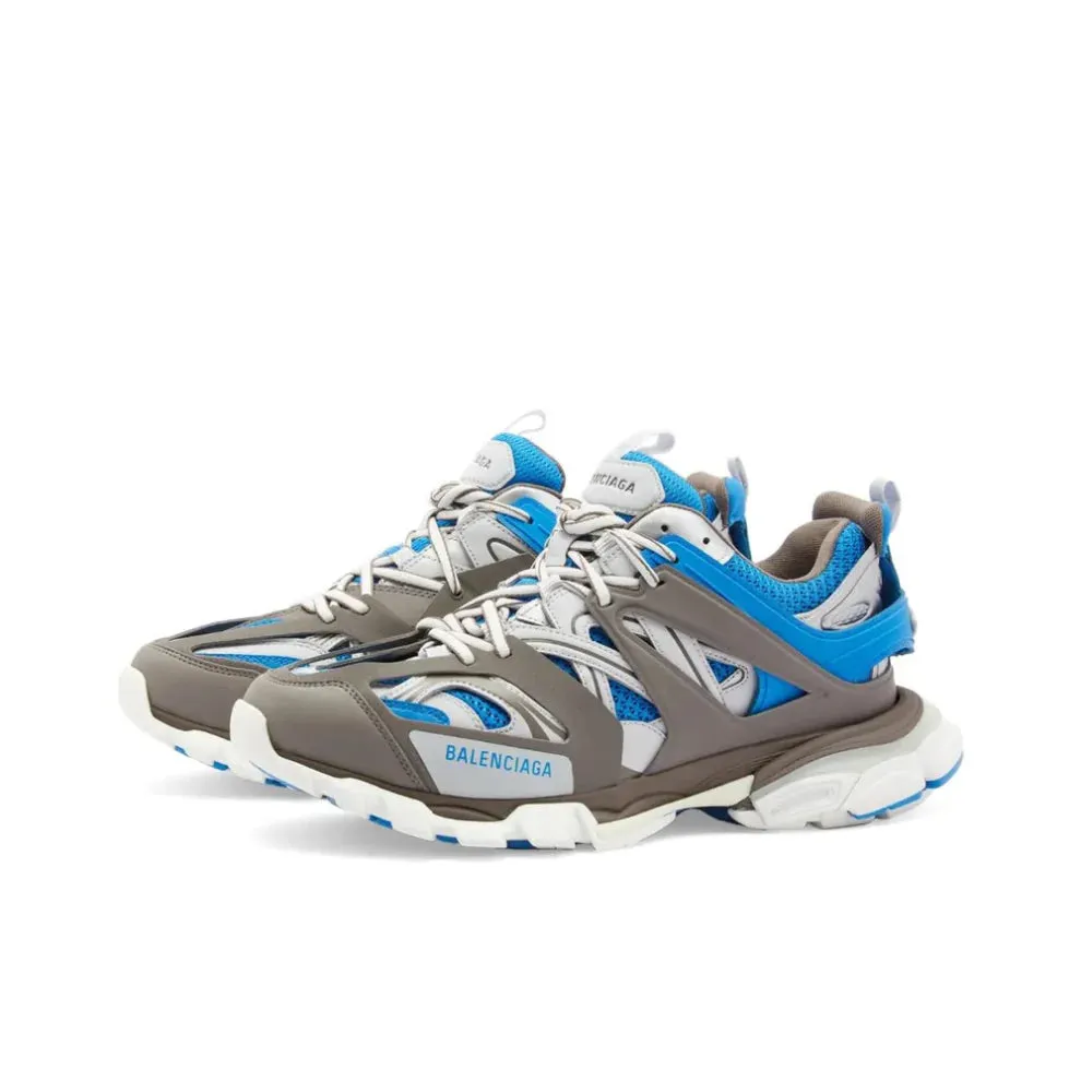 BALENCIAGA LED TRACK SNEAKER WHITE & LIGHT BLUE