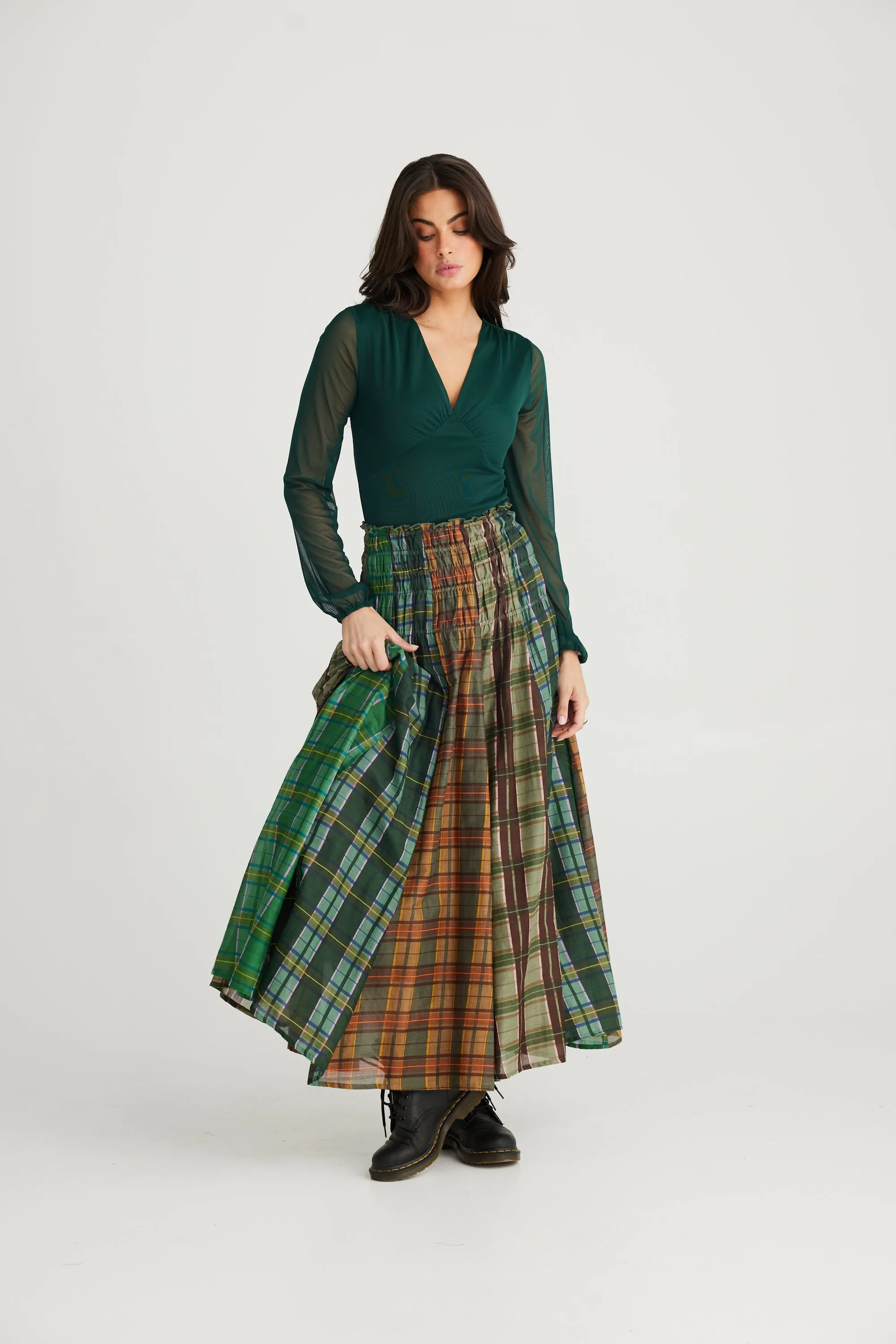 Balmoral Skirt - Highlands Check