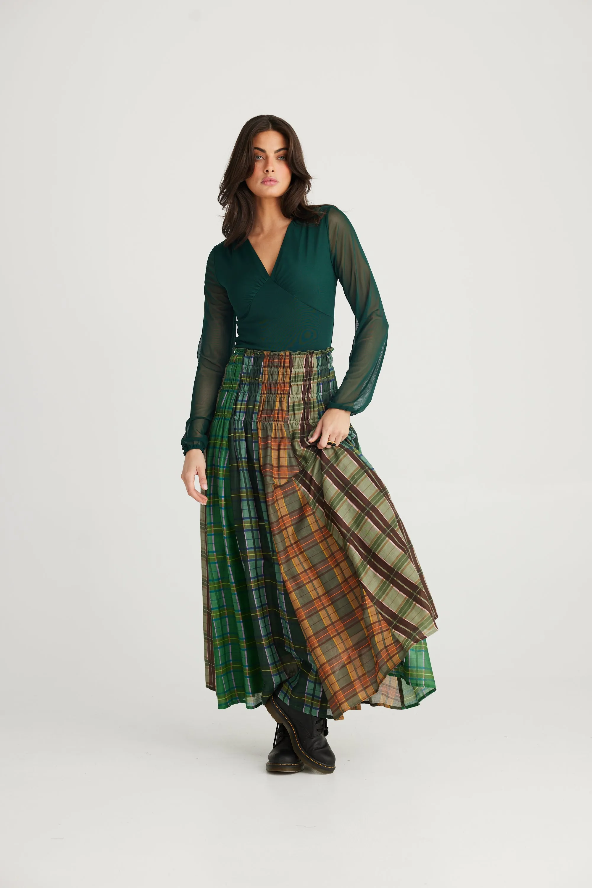 Balmoral Skirt - Highlands Check