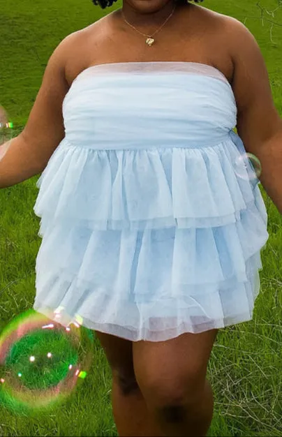 Bella Blue Mini Party Dress 