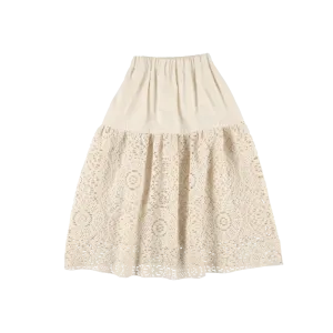 Belle Chiara Openwork Crochet Skirt