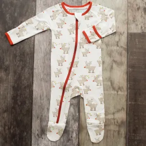 Bestaroo Reindeer Footie with Zipper