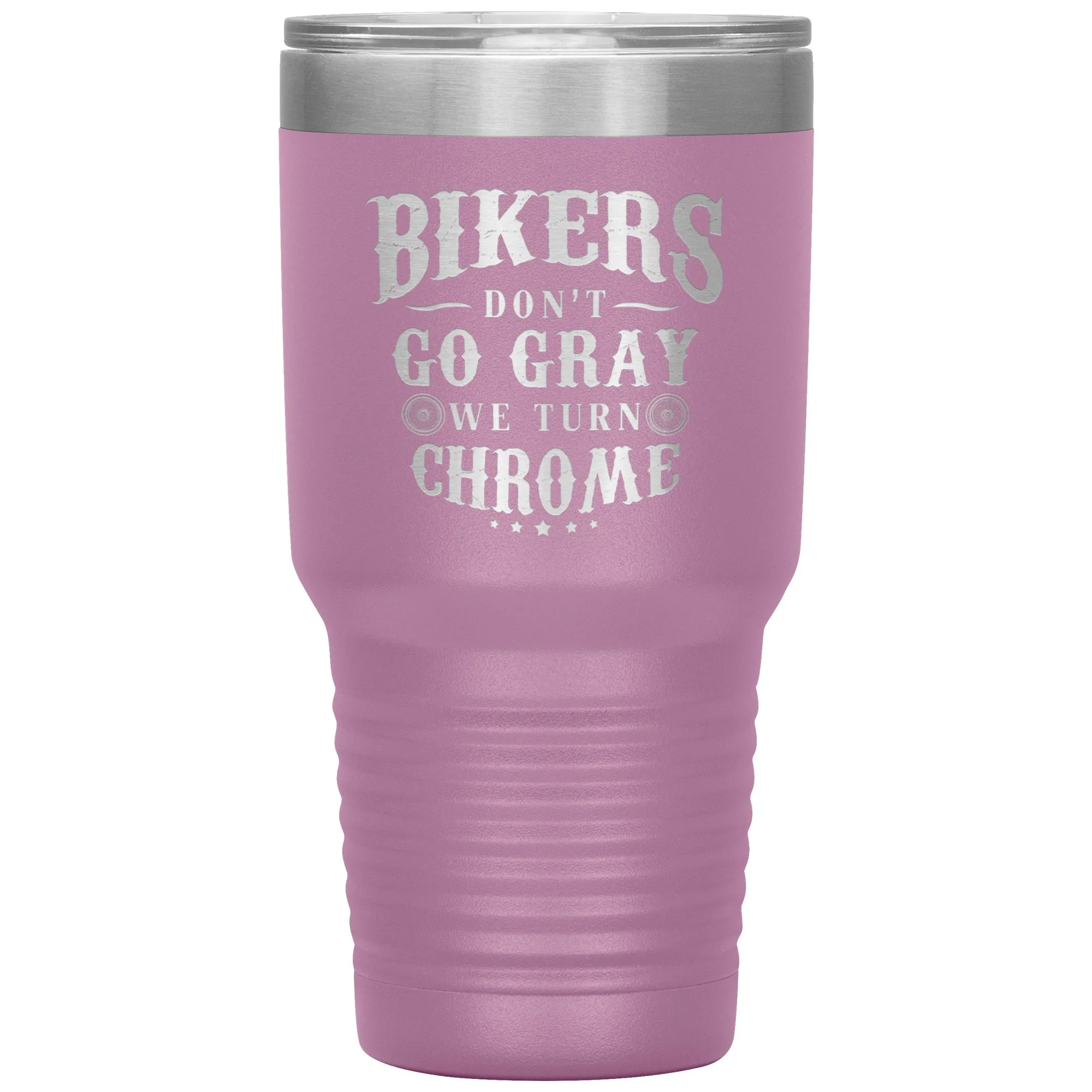 Bikers Turn Chrome 30oz Tumbler
