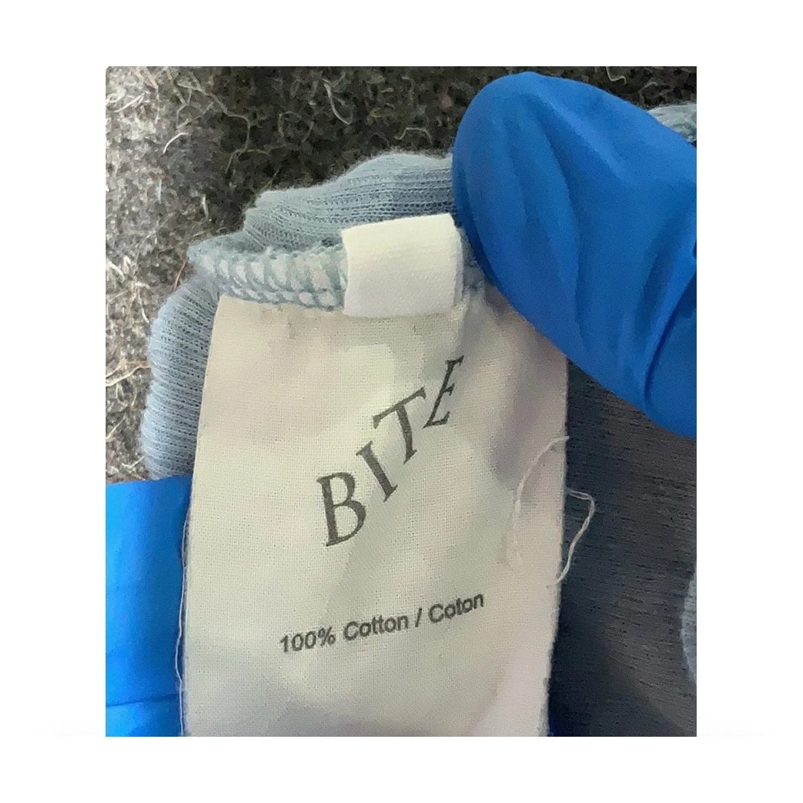 Bite Studios Women's Blue Cotton Tank Top – Small