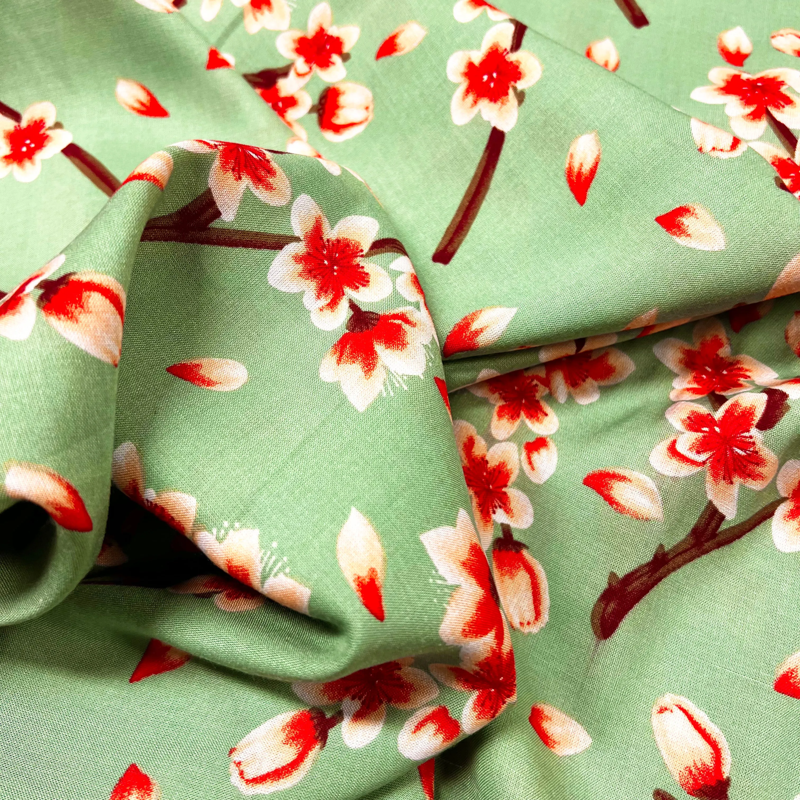 Blossom Viscose - Mint