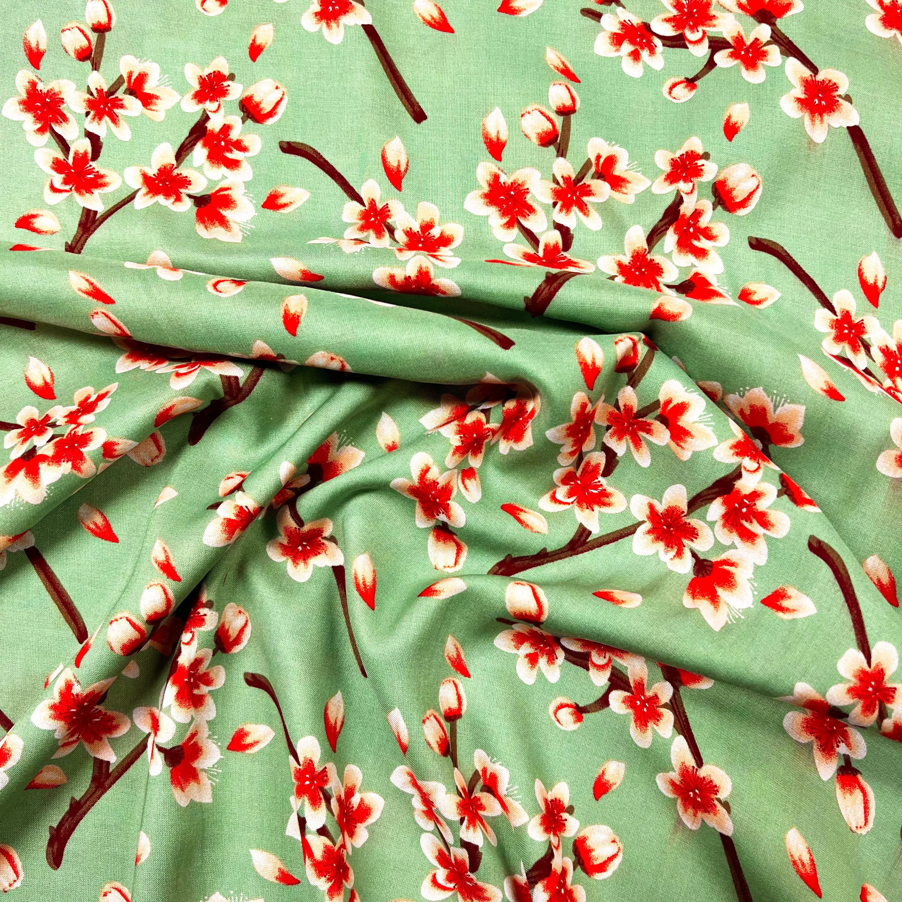 Blossom Viscose - Mint