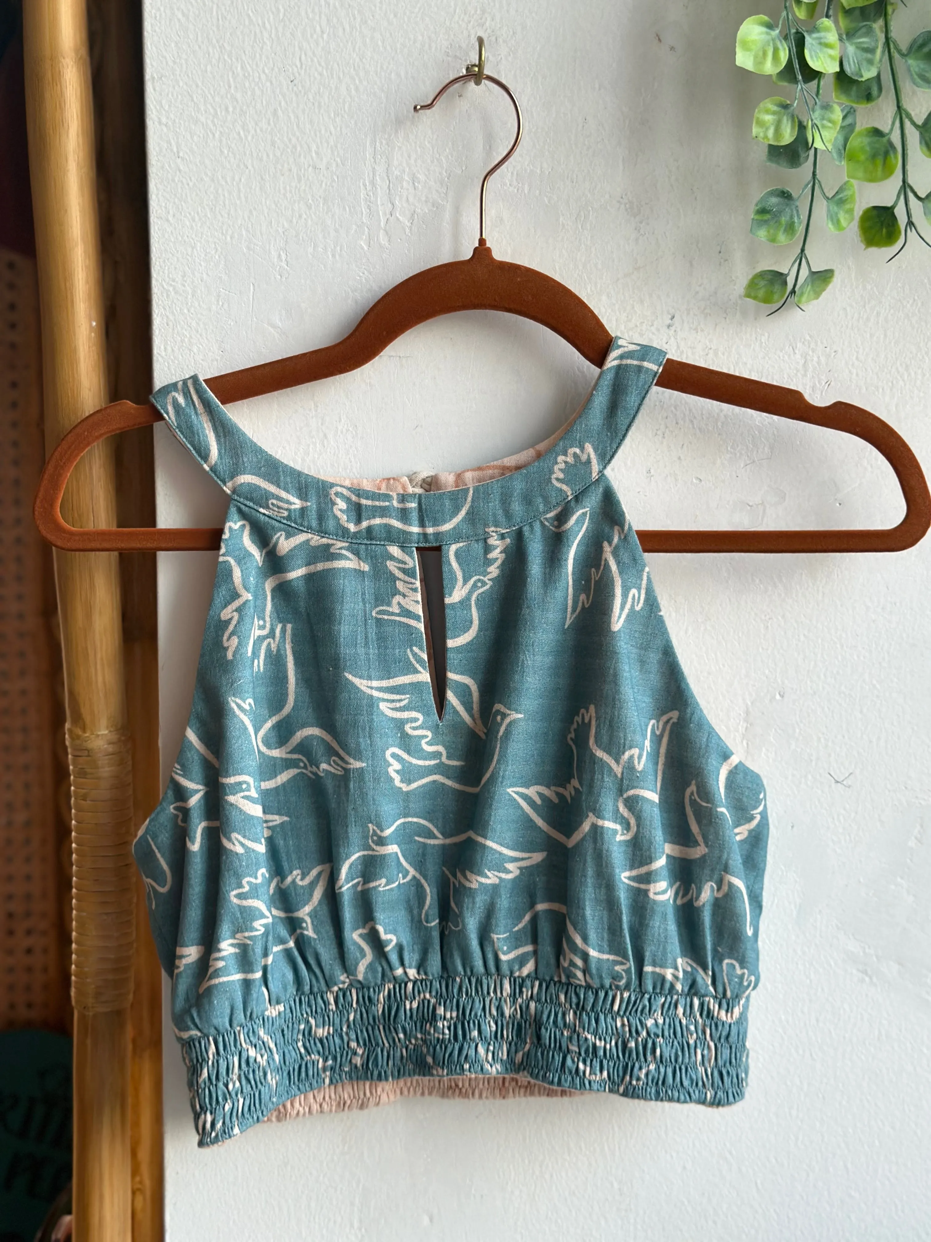 Blue Reversible Halter Bliss Bralette