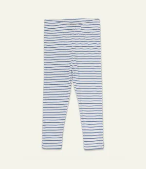 Blue Stripe Print Leggings