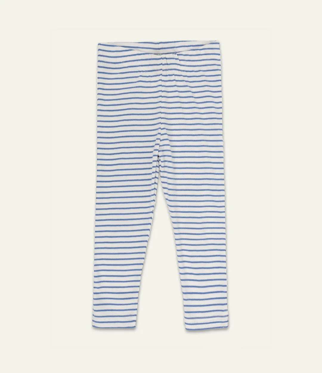Blue Stripe Print Leggings