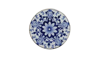 Bold Blue and White Medallion Pendant
