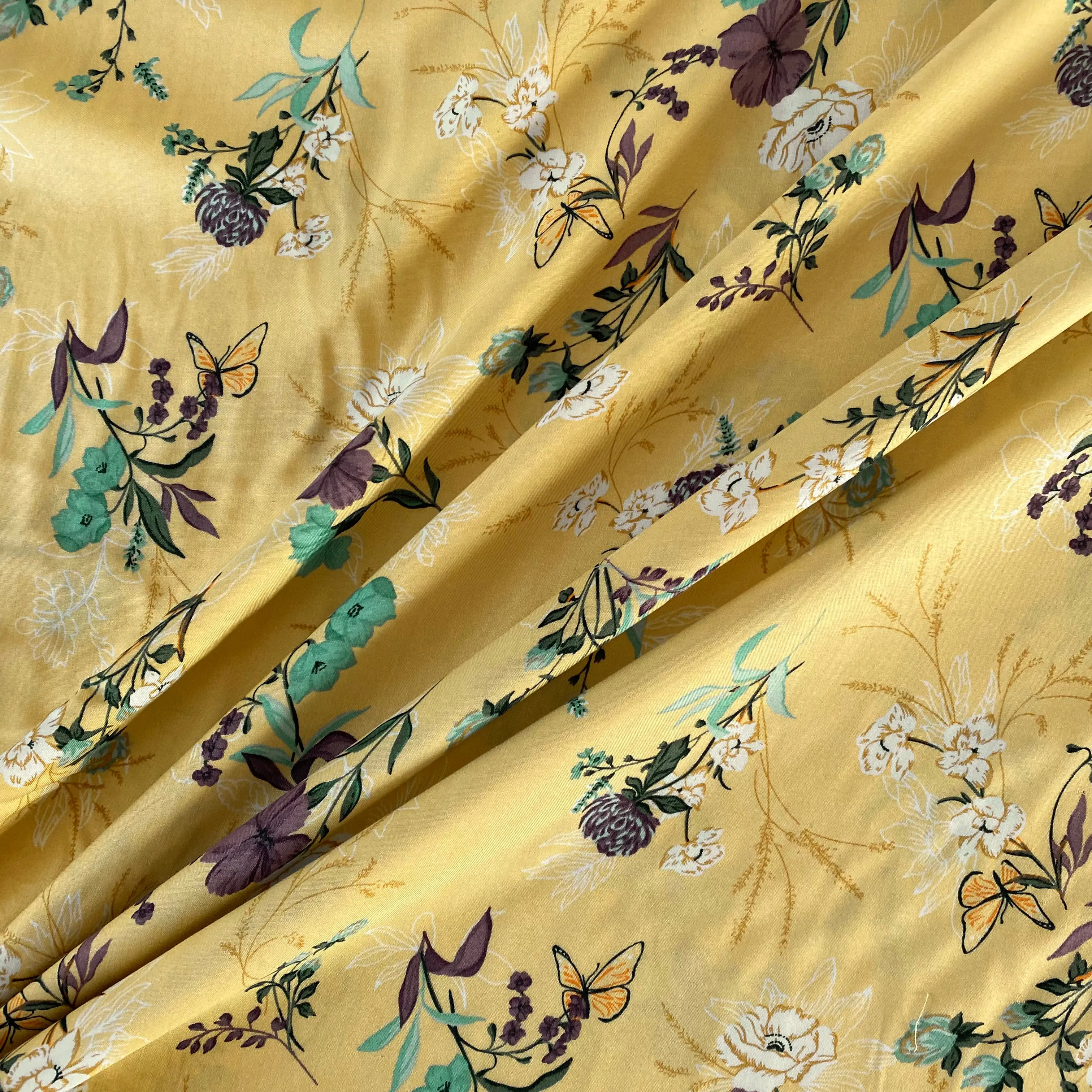 Botanicals Viscose - Yellow