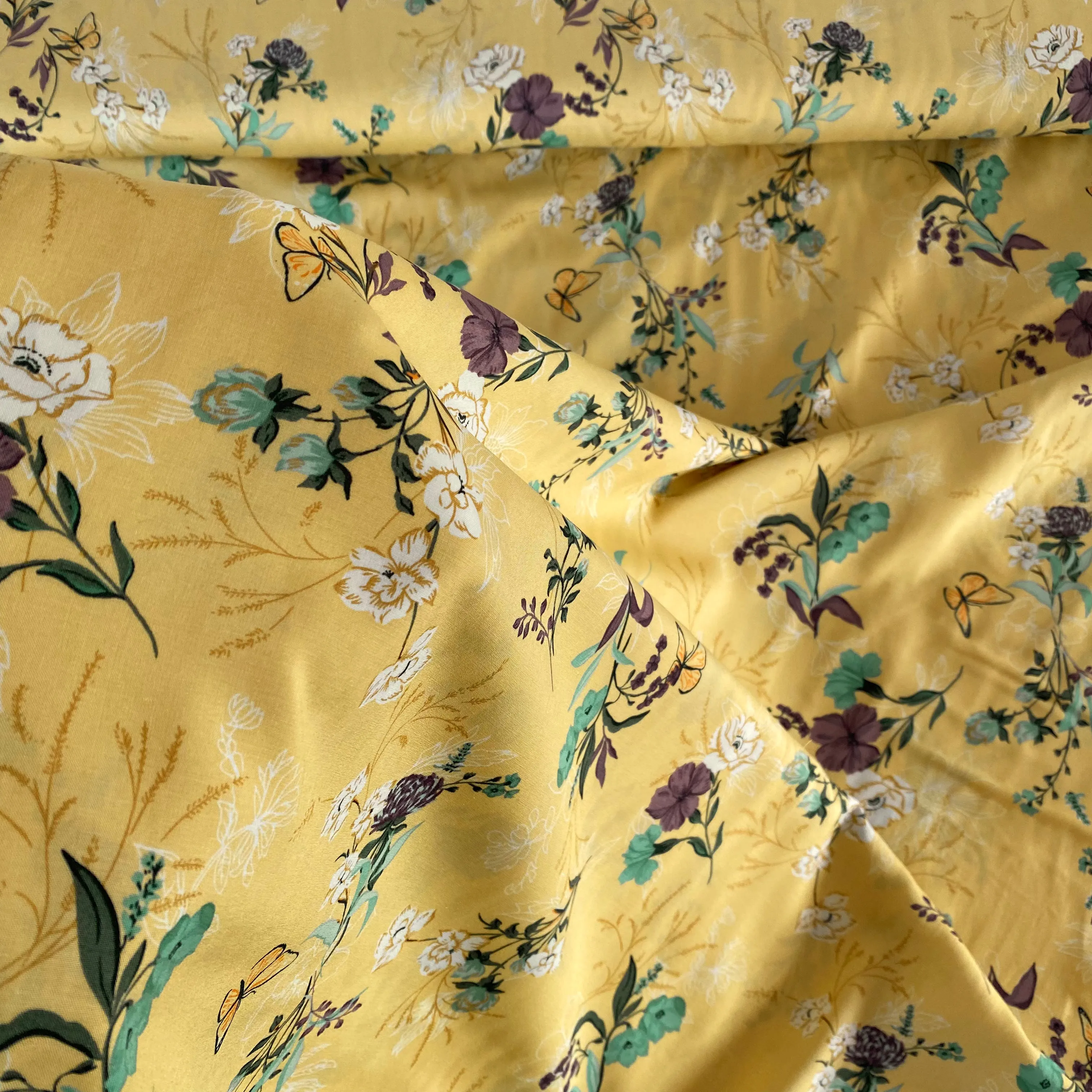 Botanicals Viscose - Yellow