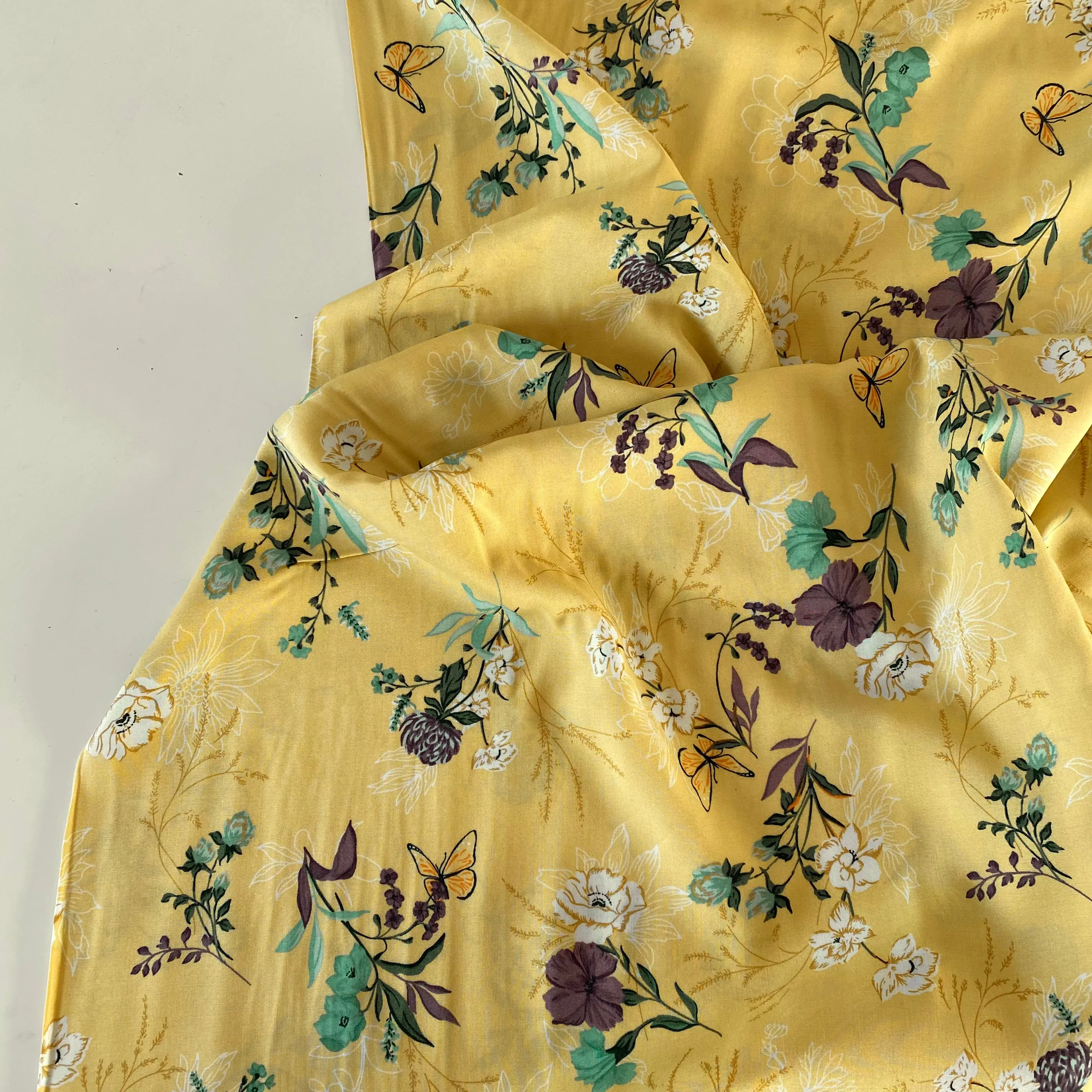 Botanicals Viscose - Yellow