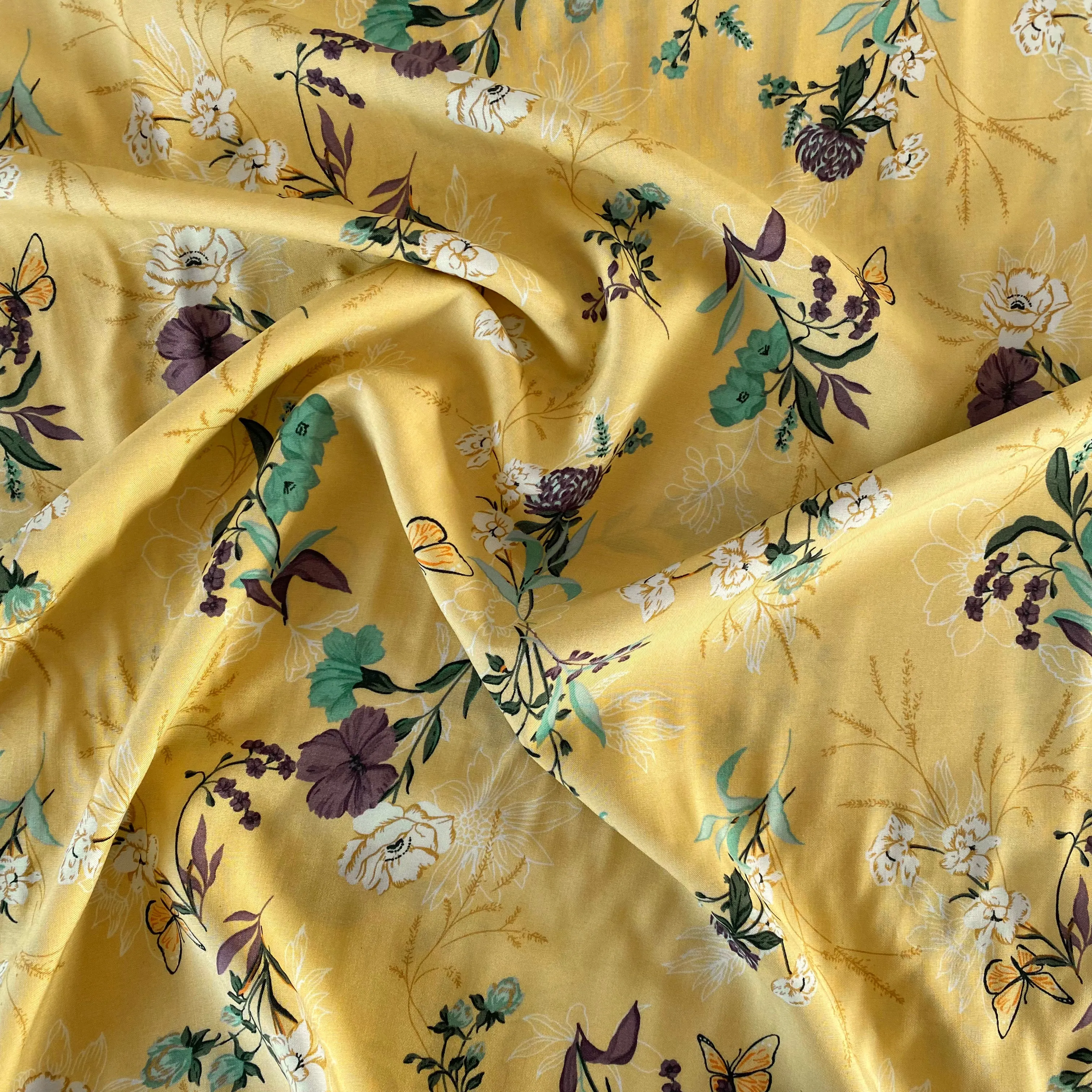 Botanicals Viscose - Yellow