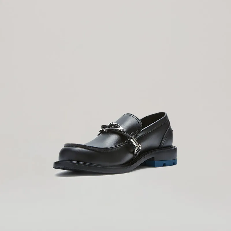 both - RE:RE MOCCASIN LOAFER-BLACK