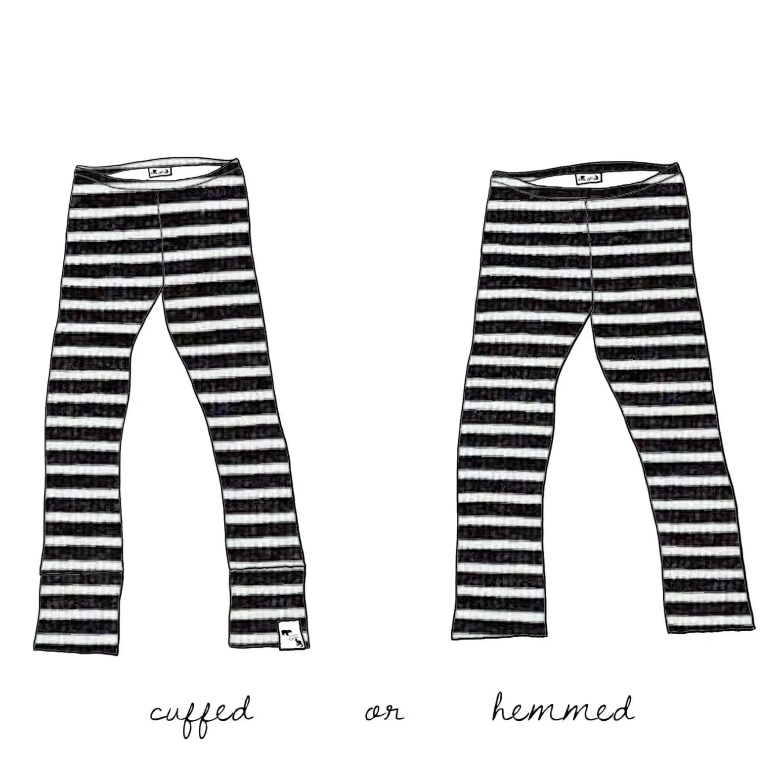 BR Basic Stripes RIB KNIT - Necessity Leggings