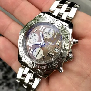 Breitling Chrono Cockpit A13358 Bronze Stainless Steel Automatic Wristwatch