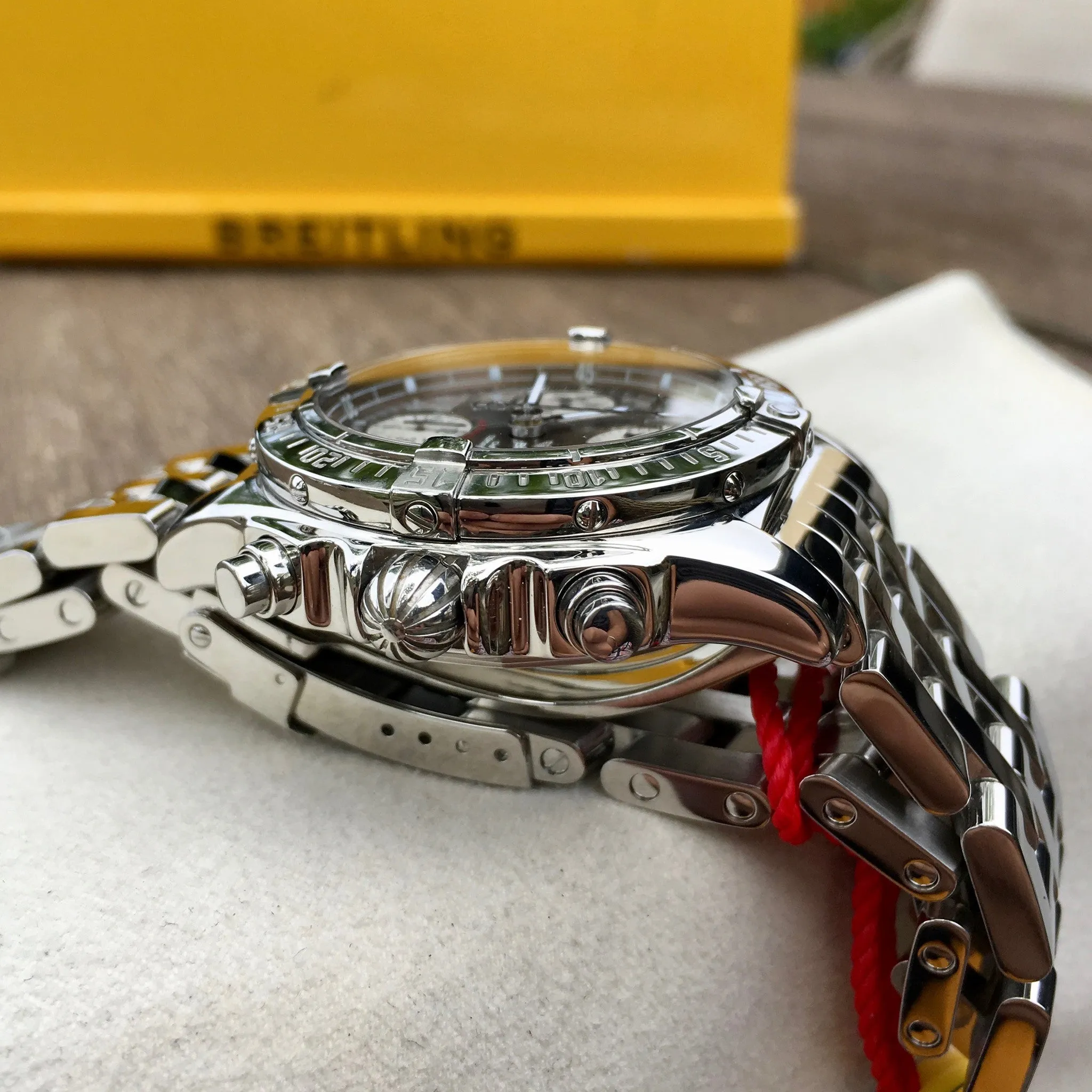 Breitling Chrono Cockpit A13358 Bronze Stainless Steel Automatic Wristwatch