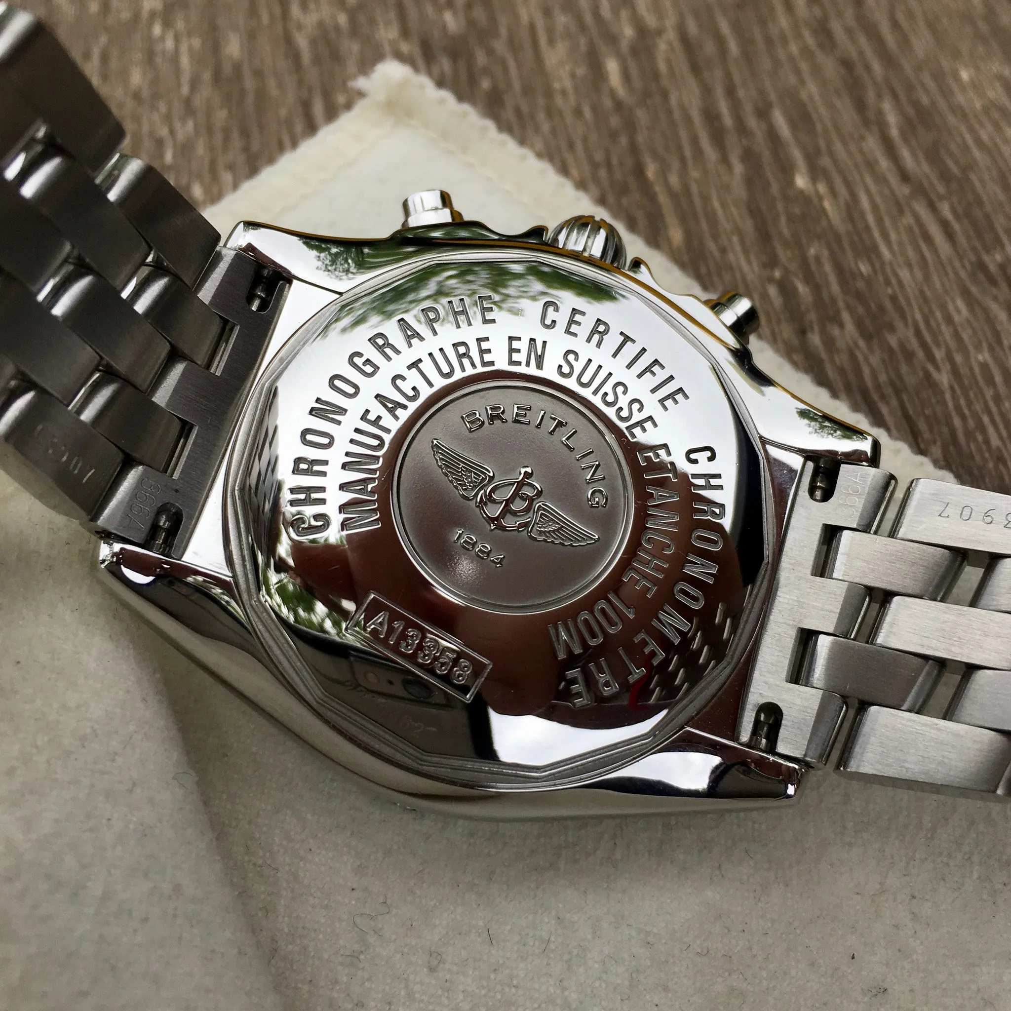 Breitling Chrono Cockpit A13358 Bronze Stainless Steel Automatic Wristwatch
