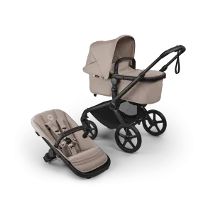 Bugaboo Fox 5 Renew Pram & Pushchair - Black/Desert Taupe Melange/Desert Taupe Melange