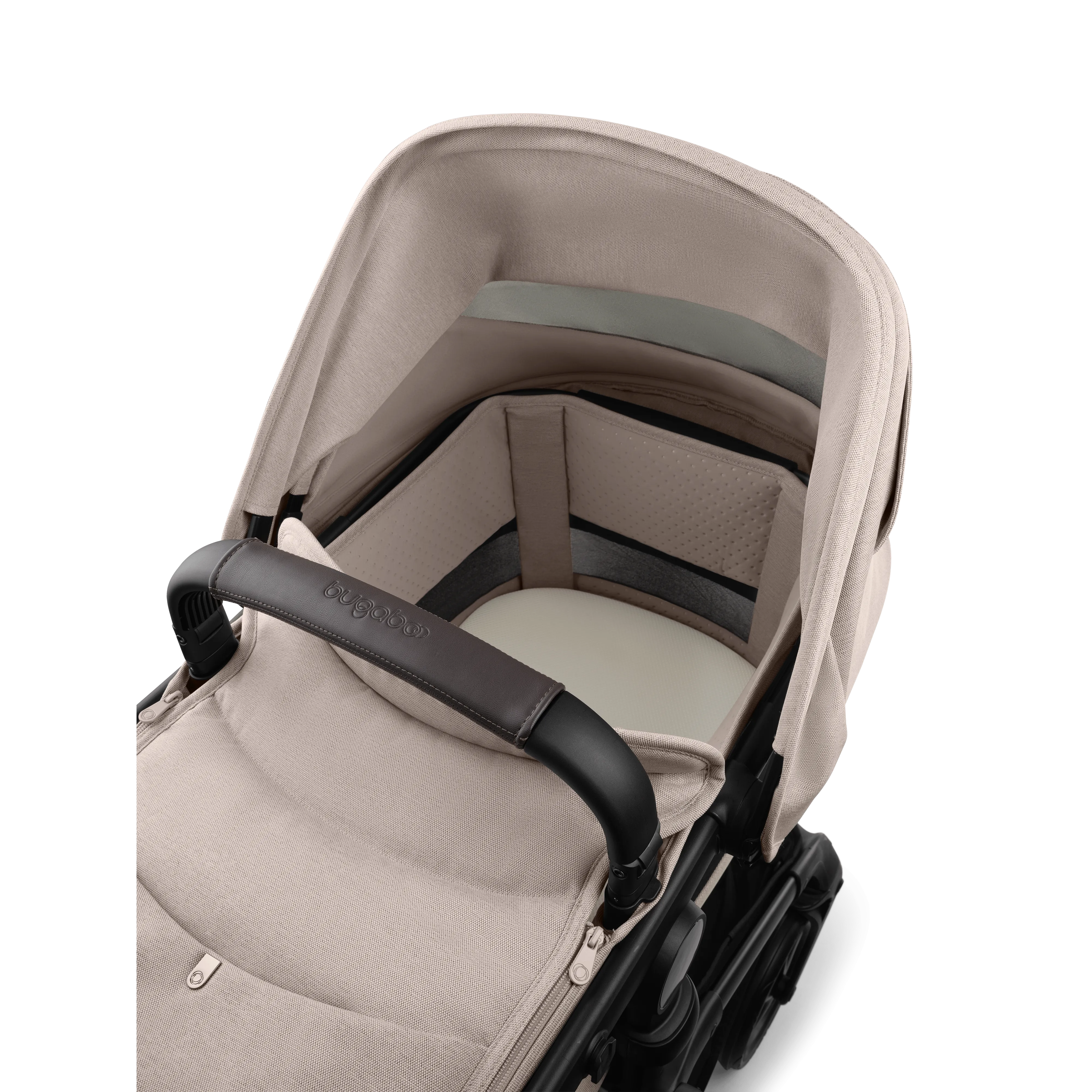 Bugaboo Fox 5 Renew Pram & Pushchair - Black/Desert Taupe Melange/Desert Taupe Melange