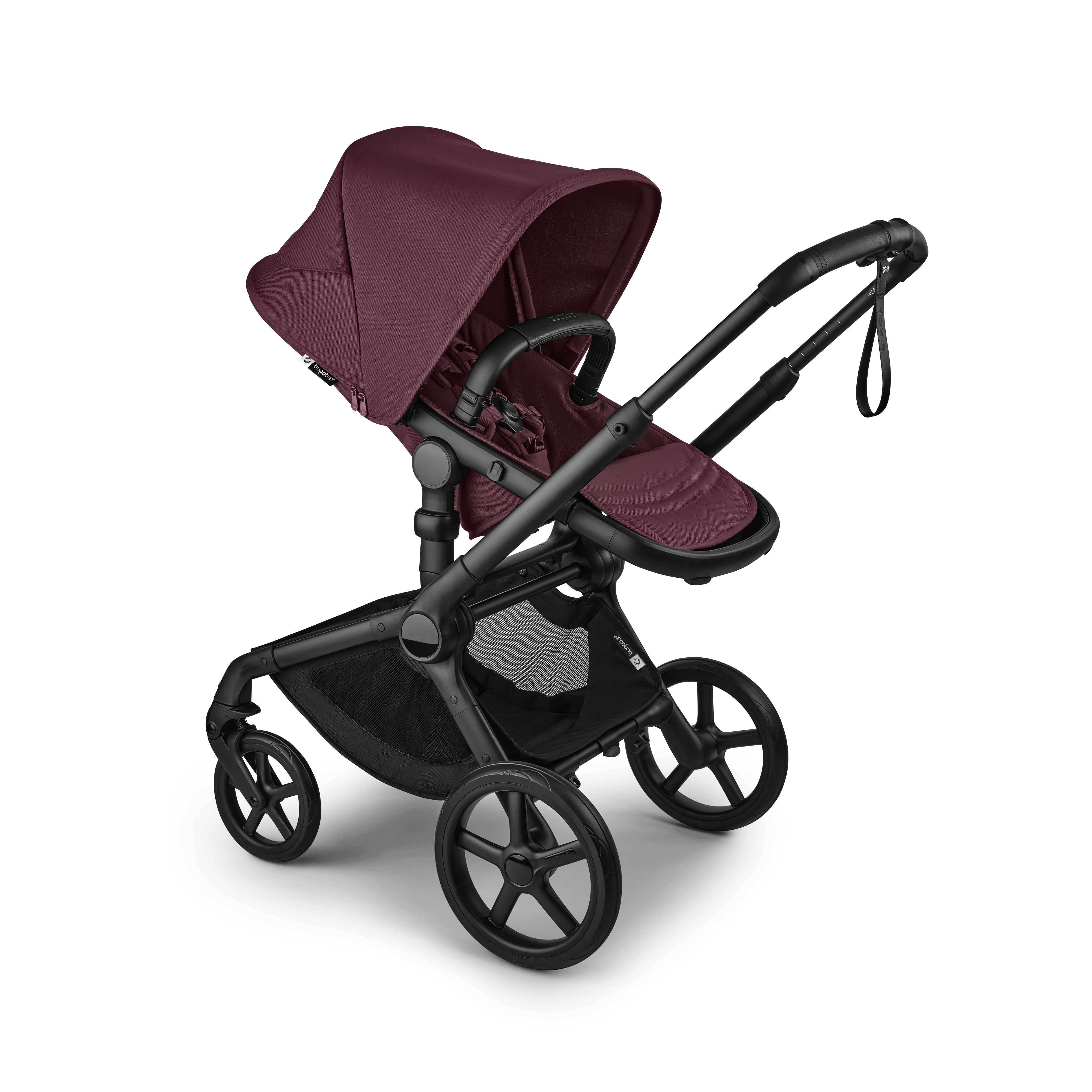 Bugaboo Fox 5 Renew Ultimate (Cloud T) Travel System - Black/Dark Cherry/Dark Cherry