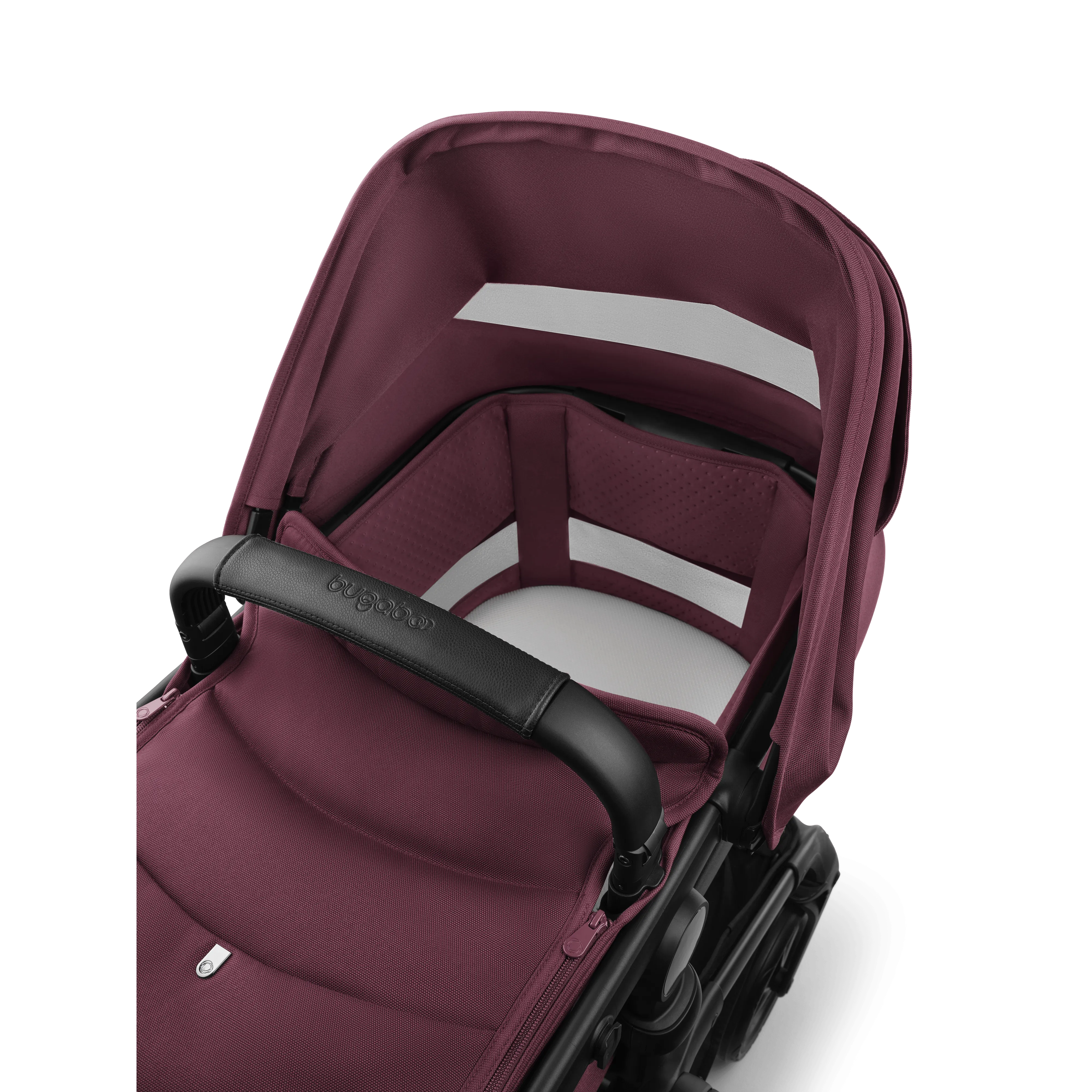 Bugaboo Fox 5 Renew Ultimate (Cloud T) Travel System - Black/Dark Cherry/Dark Cherry