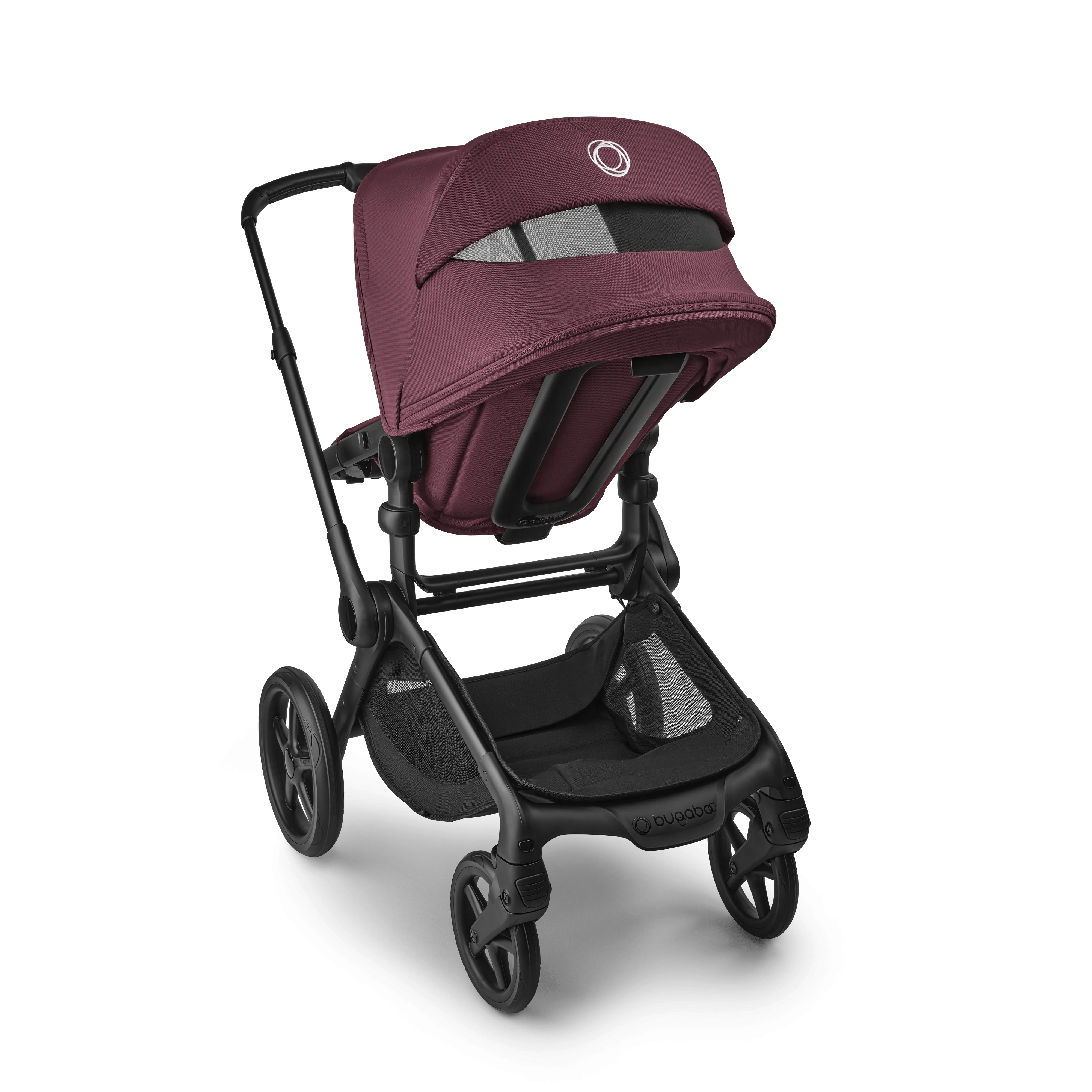 Bugaboo Fox 5 Renew Ultimate (Cloud T) Travel System - Black/Dark Cherry/Dark Cherry